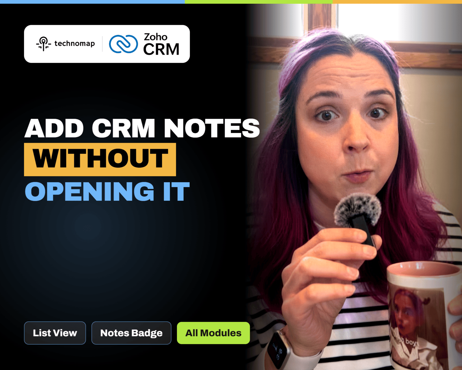 Zoho CRM Notes Badge in List View: Quick Notes Panel and Scripts