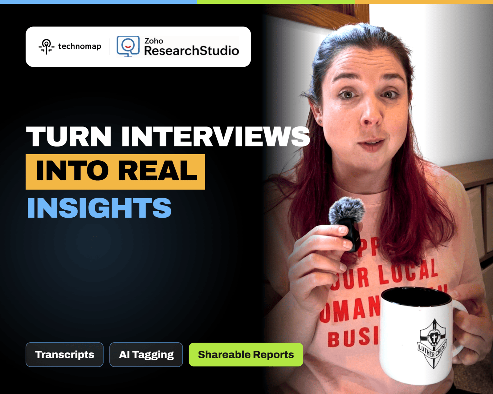 Zoho ResearchStudio: Video Interviews, Transcripts, AI Tagging, Reports
